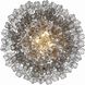 Addis 20 Light 31.5 inch Polished Chrome Chandelier Ceiling Light in Tronchi Glass Smoke