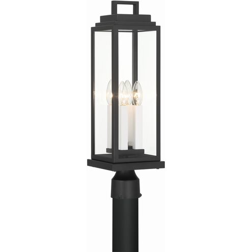 Aspen 4 Light 22 inch Matte Black Post