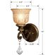 Norwalk Bath Sconce Wall Light in Clear Hand Cut