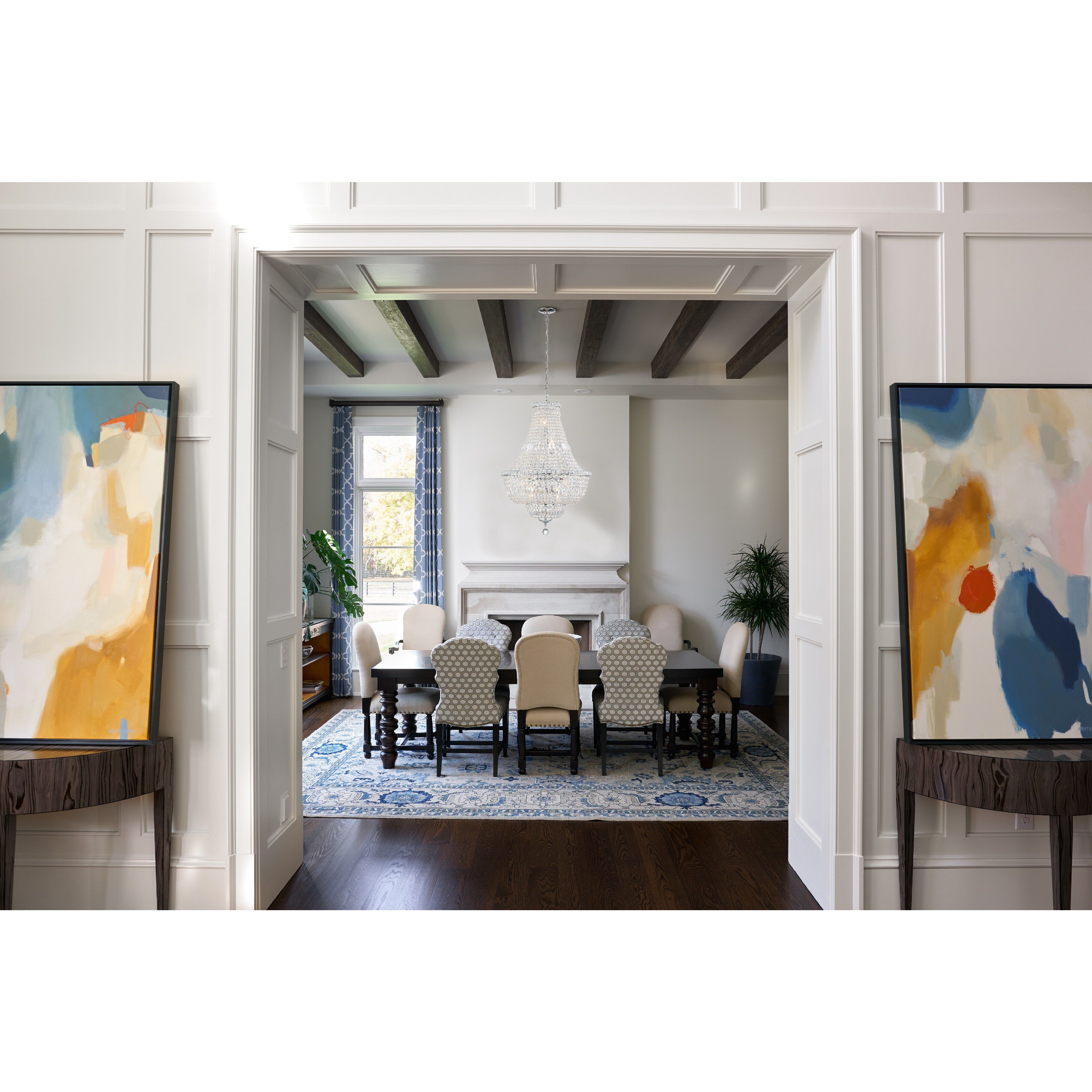 Roslyn 9 Light 22 inch Polished Chrome Chandelier Ceiling Light