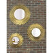 Broche 20 X 20 inch Antique Gold Mirror