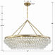 Calypso 8 Light 40 inch Vibrant Gold Chandelier Ceiling Light