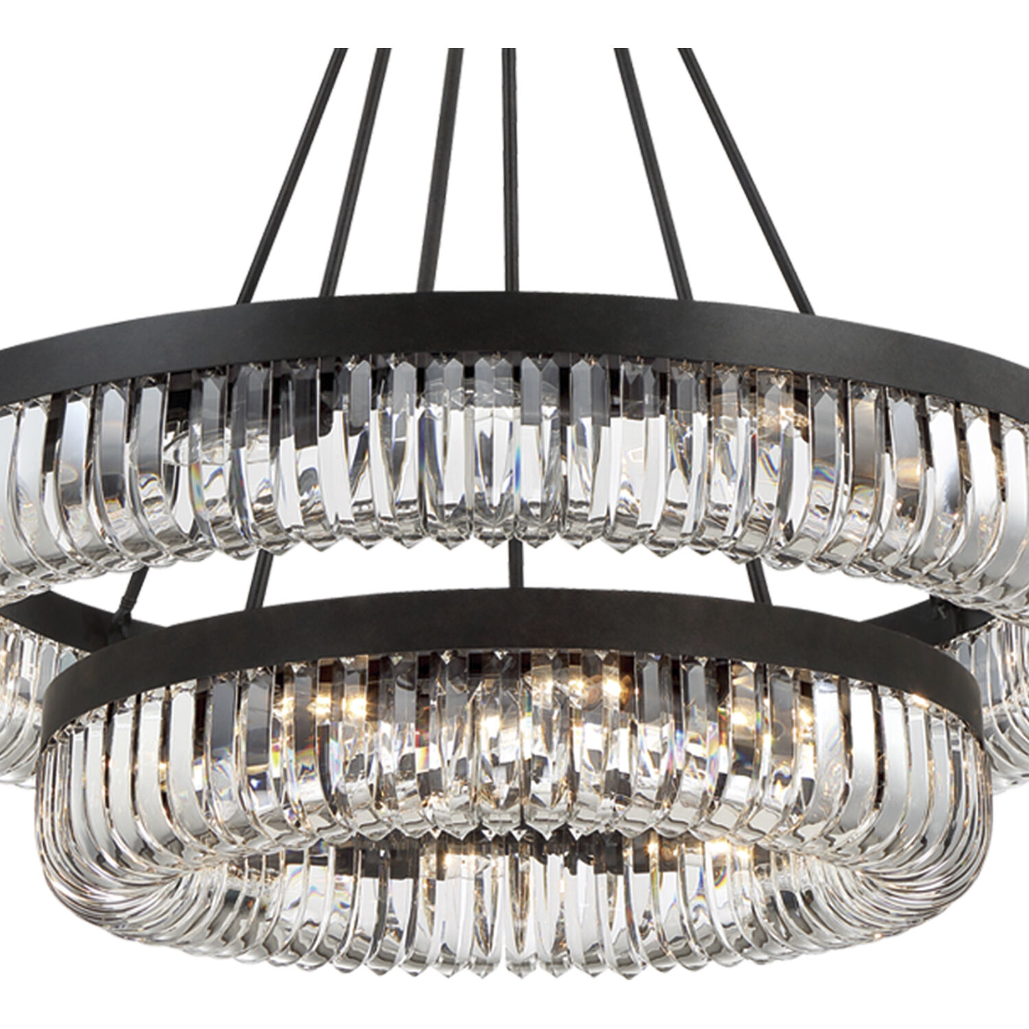 Crystorama ALI-B2026-CZ Alister 26 Light 42 inch Charcoal