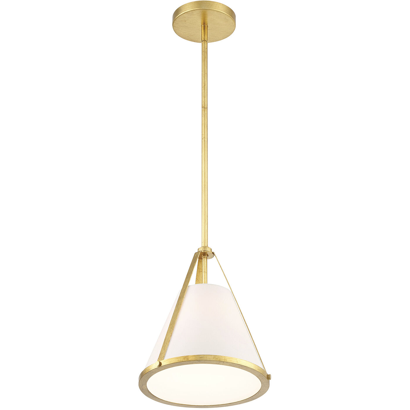 Fulton 1 Light 9.25 inch Antique Gold Mini Pendant Ceiling Light