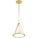 Fulton 1 Light 9.25 inch Antique Gold Mini Pendant Ceiling Light