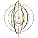 Luna 12 Light 60 inch English Bronze and Antique Gold Chandelier Ceiling Light