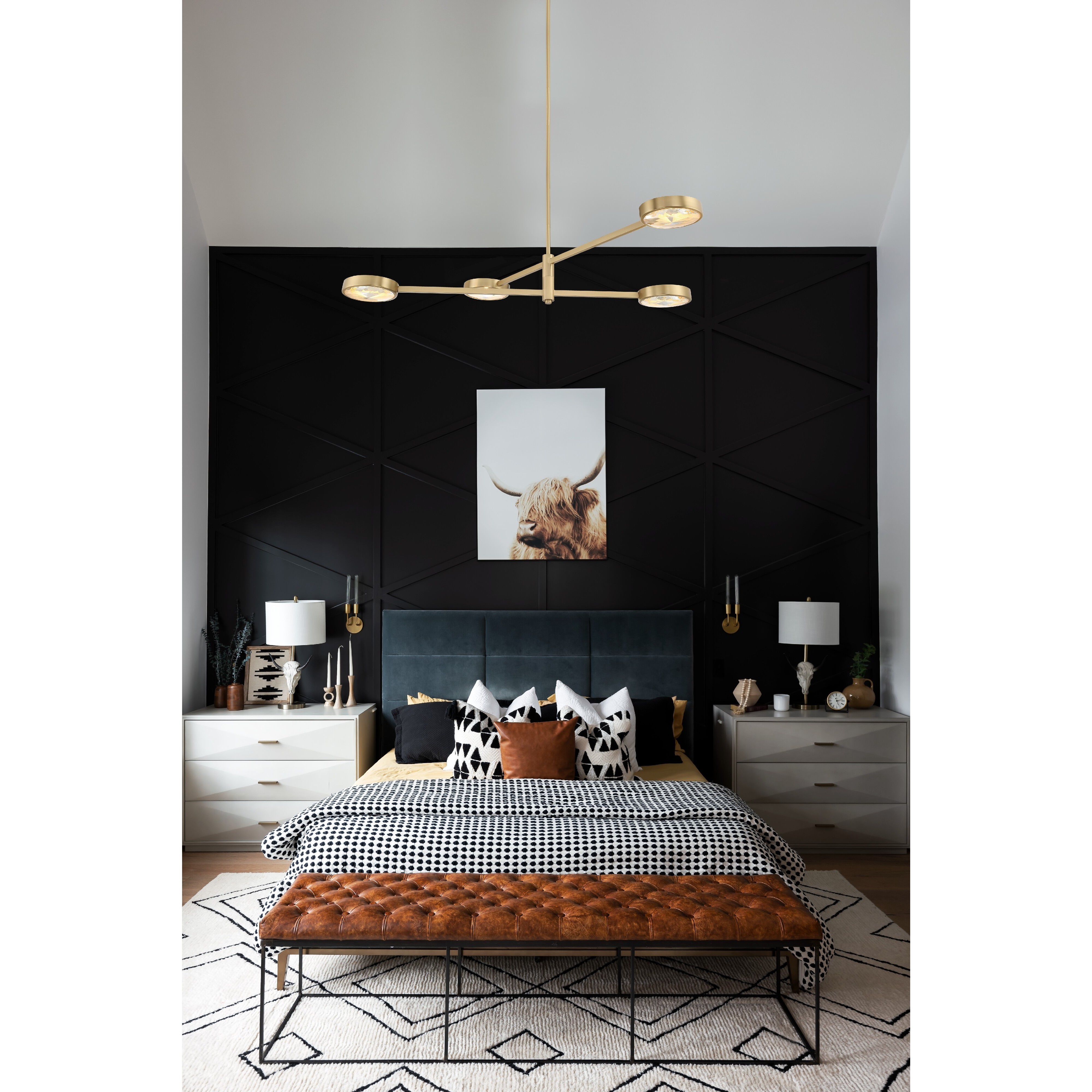 Orson 8 Light 38.5 inch Modern Gold Chandelier Ceiling Light