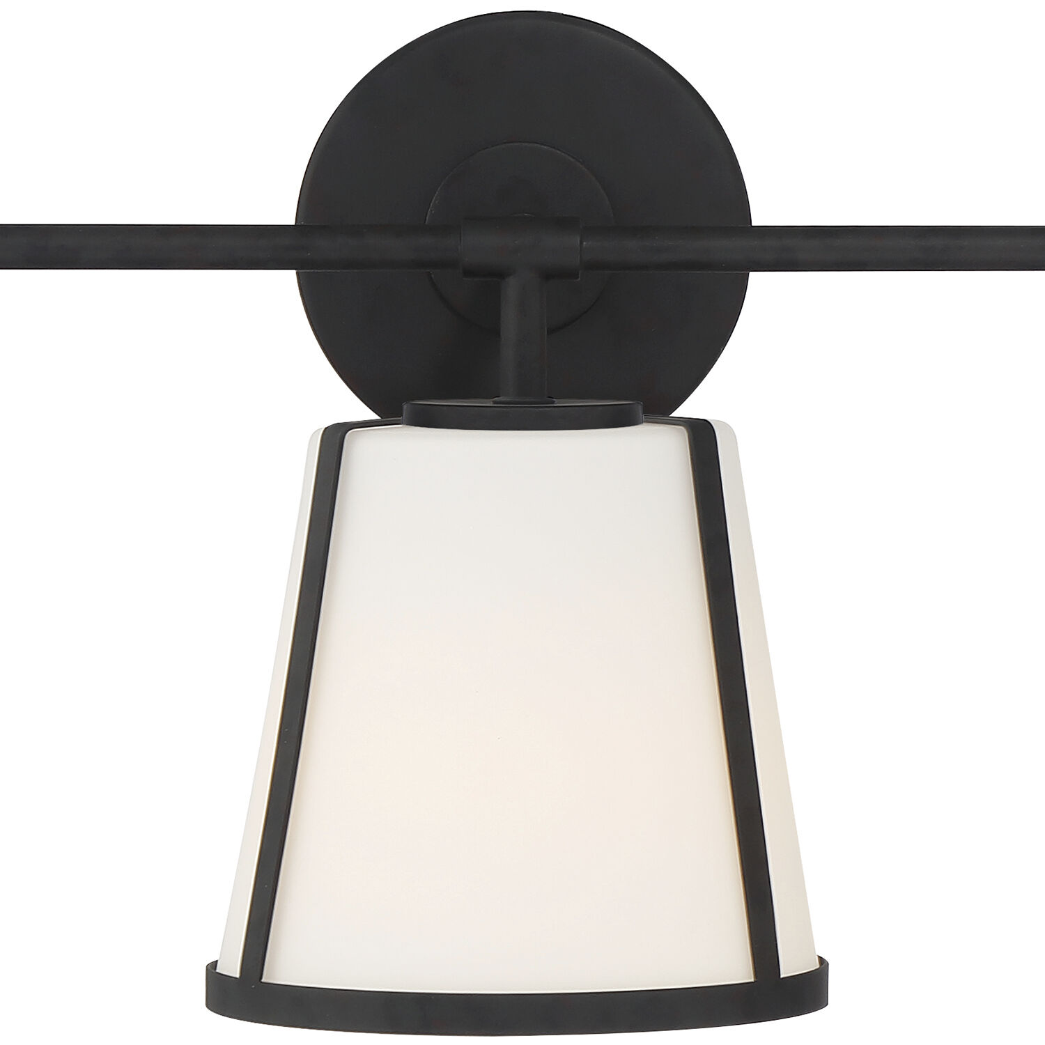 Fulton Bath Vanity Light Wall Light in Black, White