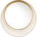 Cecile 34.75 X 34.75 inch Antique Gold Mirror