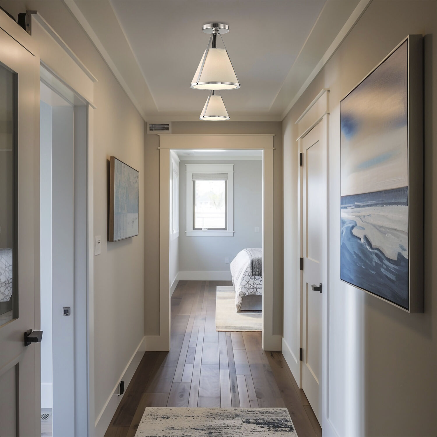 Fulton 1 Light 9.25 inch Polished Nickel Pendant Ceiling Light