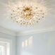 Adley 4 Light 25.25 inch Aged Brass Semi Flush Ceiling Light