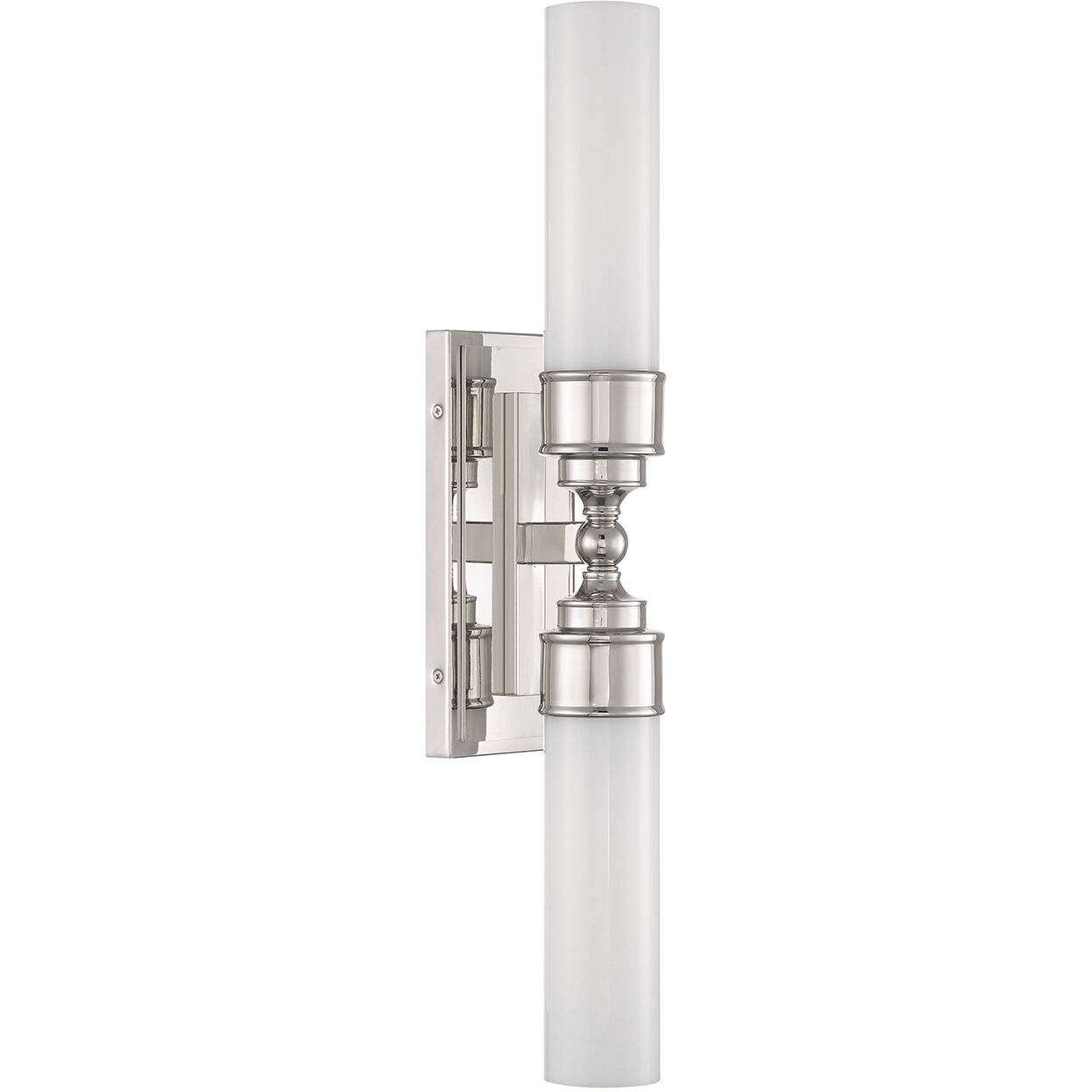 Wilcox Bath Wall Light in Polished Nickel