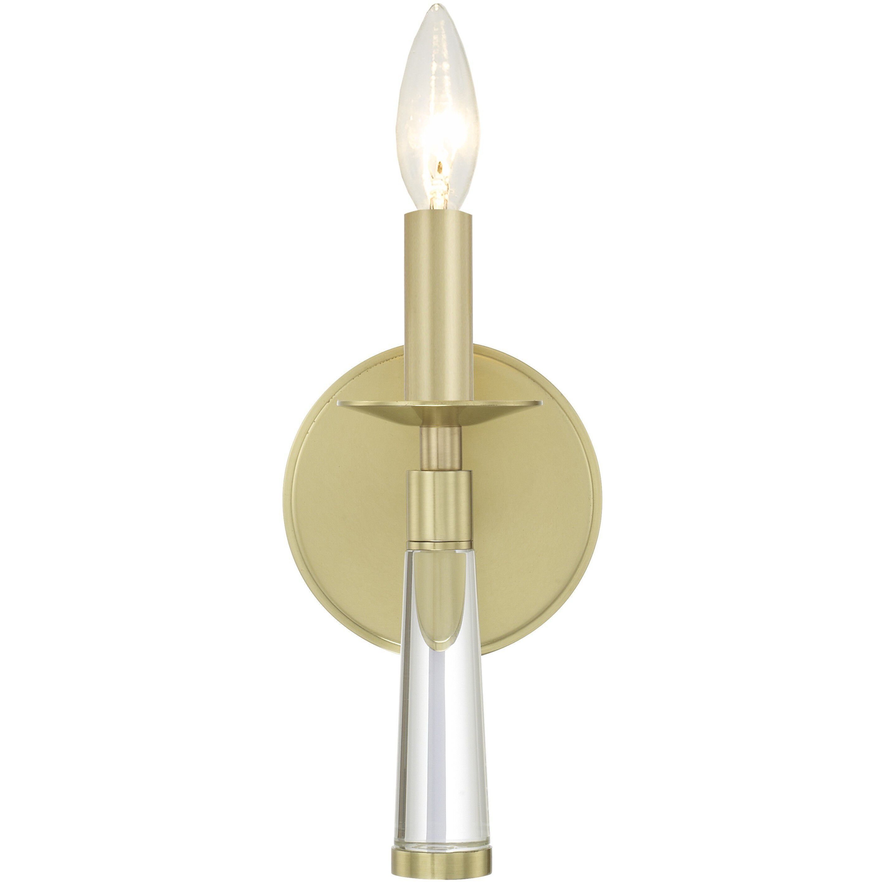 Baxter Sconce Wall Light in Aged Brass