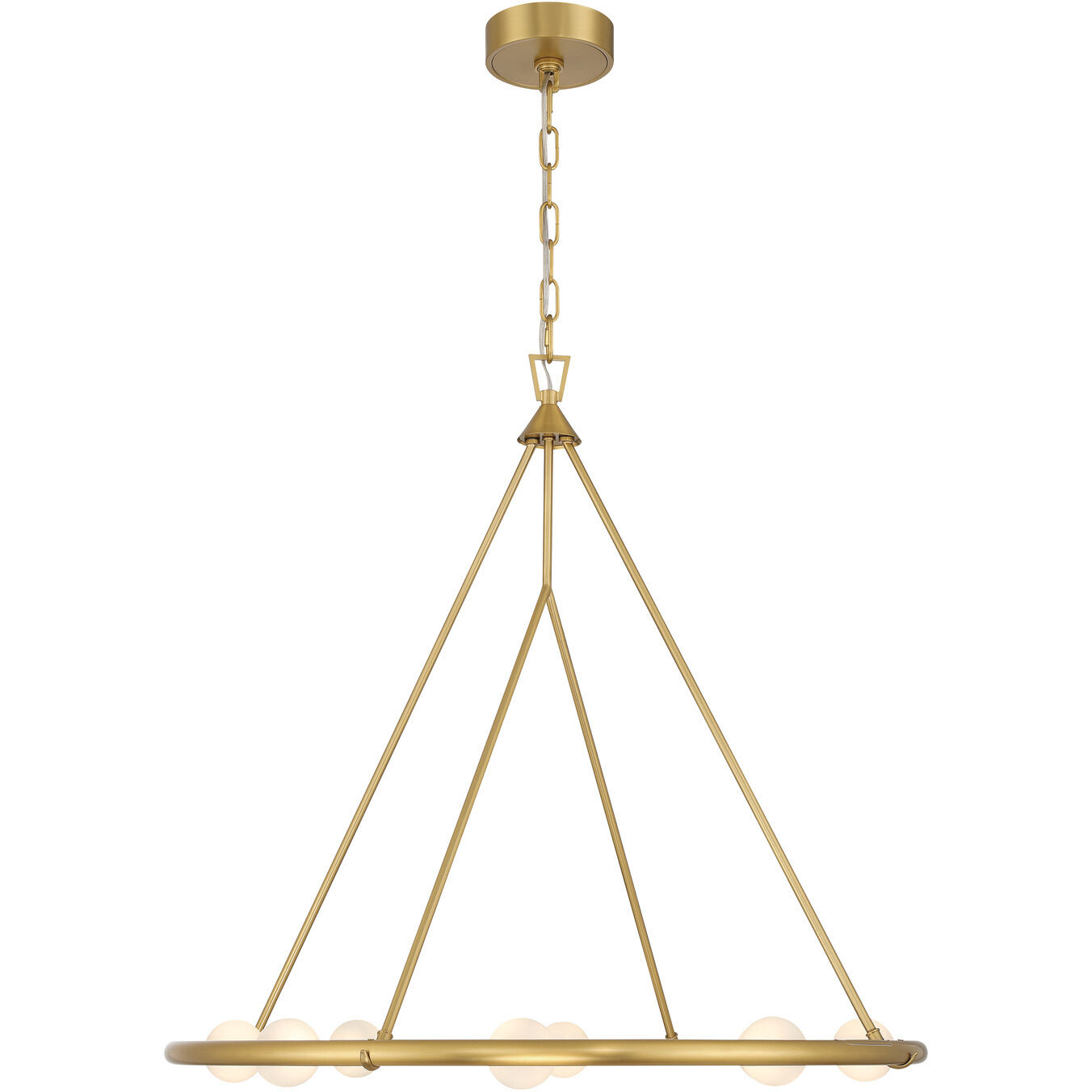 Terrell 8 Light 29.5 inch Luxe Gold Chandelier Ceiling Light