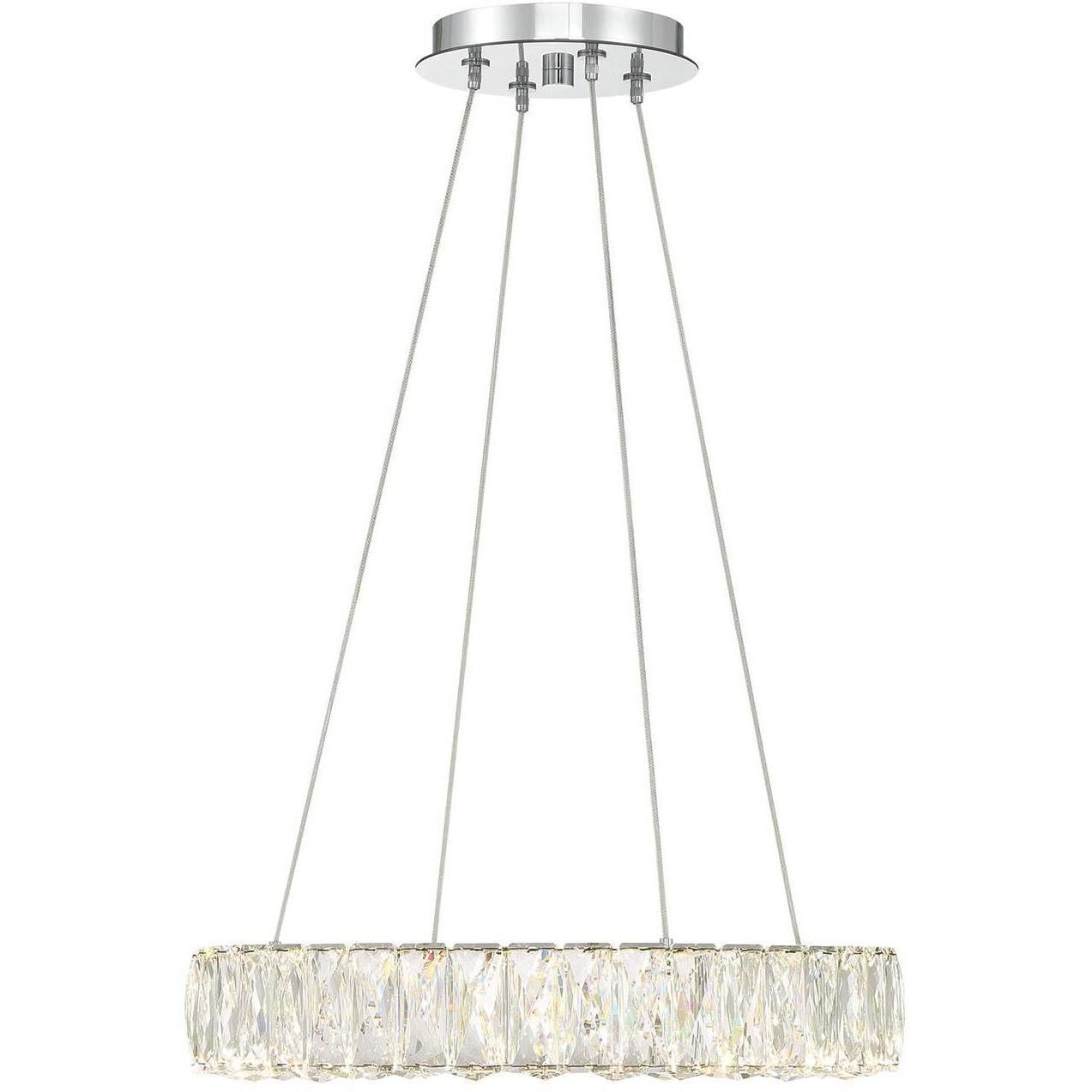 Kinsley 1 Light 18 inch Polished Chrome Chandelier Ceiling Light