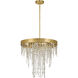 Winham 5 Light 20 inch Antique Gold Chandelier Ceiling Light