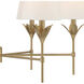 Broche 6 Light 32 inch Antique Gold Chandelier Ceiling Light