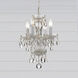 Traditional Crystal 4 Light 11 inch Wet White Mini Chandelier Ceiling Light in Clear Hand Cut