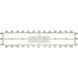 Watson 6 Light 42 inch Polished Nickel Linear Chandelier Ceiling Light