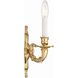 Marlowe Bath Wall Light in Polished Brass