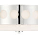 Kirby 2 Light 13.25 inch Polished Nickel Flush Ceiling Light