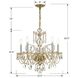 Traditional Crystal 5 Light 22 inch Polished Brass Chandelier Ceiling Light in Clear Hand Cut
