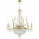 Haywood 22 Light 40 inch Aged Brass Chandelier Ceiling Light