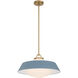 Xander 3 Light 20 inch Vibrant Gold Pendant Ceiling Light