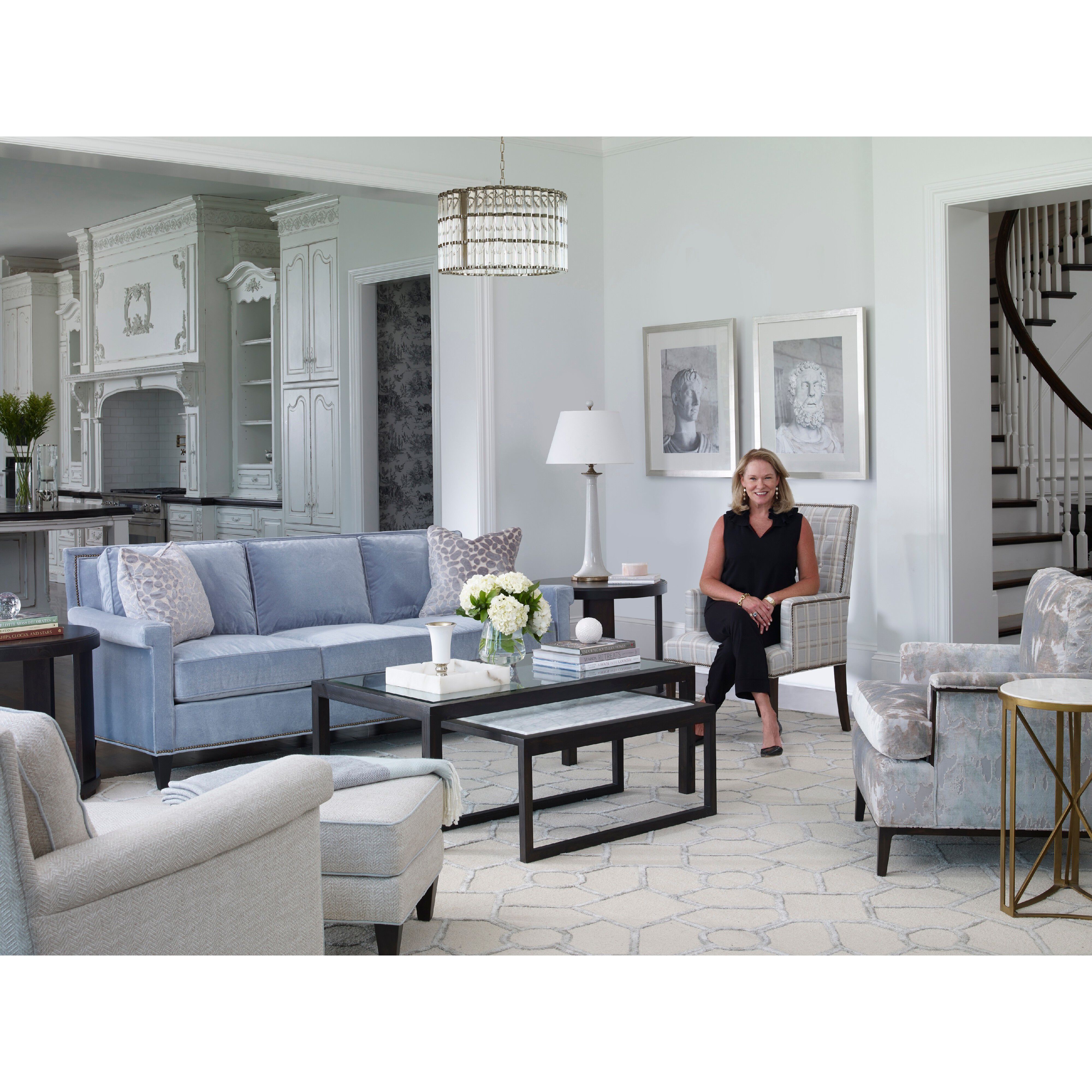 Elliot 6 Light 22.5 inch Polished Nickel Chandelier Ceiling Light