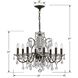 Butler 8 Light 25.5 inch English Bronze Chandelier Ceiling Light in Clear Swarovski Strass