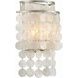 Brielle Bath Wall Light in Antique Silver