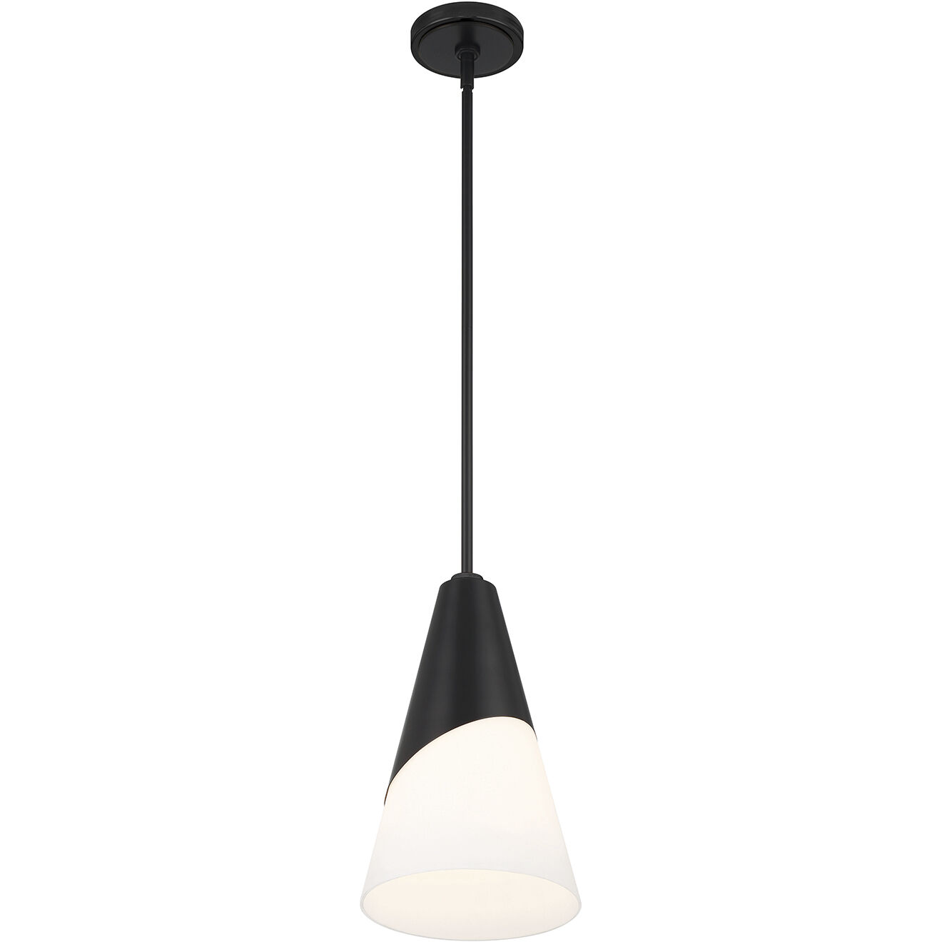 Tori 1 Light 9 inch Matte Black Mini Pendant Ceiling Light