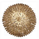 Broche 8 Light 30 inch Antique Gold Semi Flush Ceiling Light