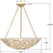 Palla 6 Light 24.5 inch Antique Gold Chandelier Ceiling Light
