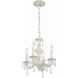 Paris Market 4 Light 13.5 inch Antique White Mini Chandelier Ceiling Light in Clear Hand Cut
