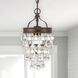 Calypso 1 Light 7.25 inch Vibrant Bronze Mini Pendant Ceiling Light