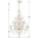 Traditional Crystal 20 Light 38 inch Polished Brass Chandelier Ceiling Light
