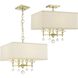 Paxton 4 Light 16 inch Aged Brass Chandelier Ceiling Light