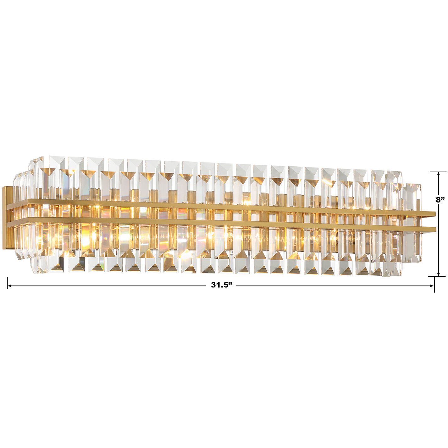 Hayes Bath Vanity Light Wall Light in Aged Brass