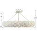 Broche 8 Light 33.5 inch Matte White Semi Flush Ceiling Light