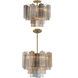 Addis 4 Light 17.75 inch Aged Brass Mini Chandelier Ceiling Light in Autumn