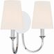 Payton Bath Wall Light in Polished Chrome