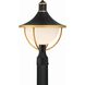 Atlas 1 Light 18.5 inch Matte Black/Textured Gold Outdoor Post