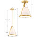 Fulton 1 Light 9.25 inch Antique Gold Mini Pendant Ceiling Light