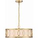 Graham 6 Light 18 inch Antique Gold Chandelier Ceiling Light