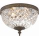 Westbury 3 Light 12 inch English Bronze Flush Ceiling Light