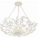 Marselle 6 Light 24 inch Matte White Semi Flush Ceiling Light