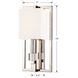 Dixon 1 Light 7 inch Polished Nickel Sconce Wall Light