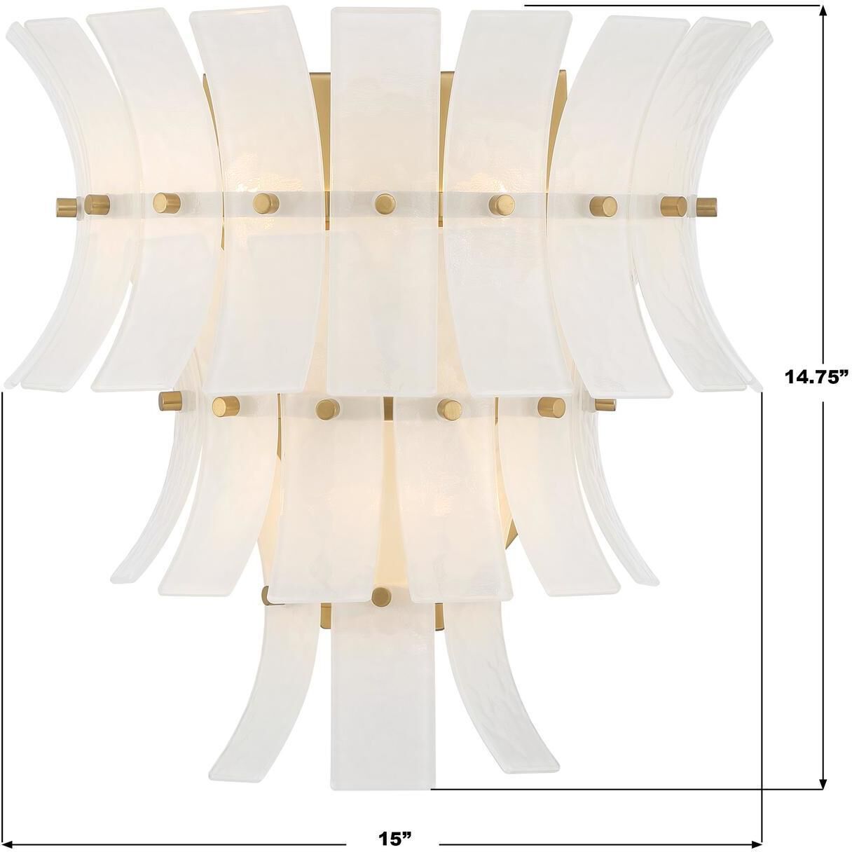 Abigail Bath Sconce Wall Light in White