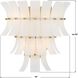 Abigail 3 Light 15 inch Aged Brass Bath Vanity Light Wall Light in White